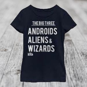 Kids Marvel The Big Three Youth Girls T-Shirt, XL